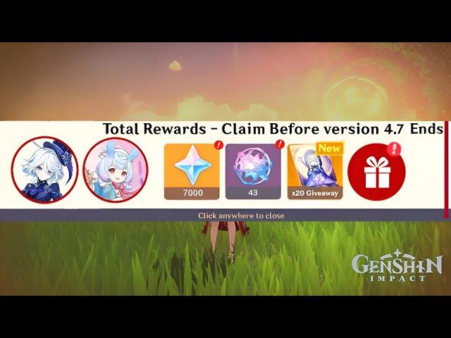 UPDATE!! 7000 Primogems or 43 Pulls for Furina and Sigewinne! - Genshin Impact