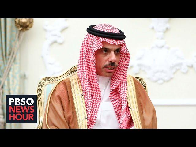 Saudi foreign minister discusses Israel-Hamas war and wider challenges in Middle East