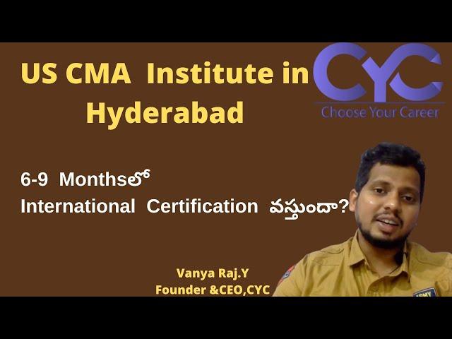 US CMA  Institute in Hyderabad | Best US CMA Coaching in Hyderabad | Choose Your Career