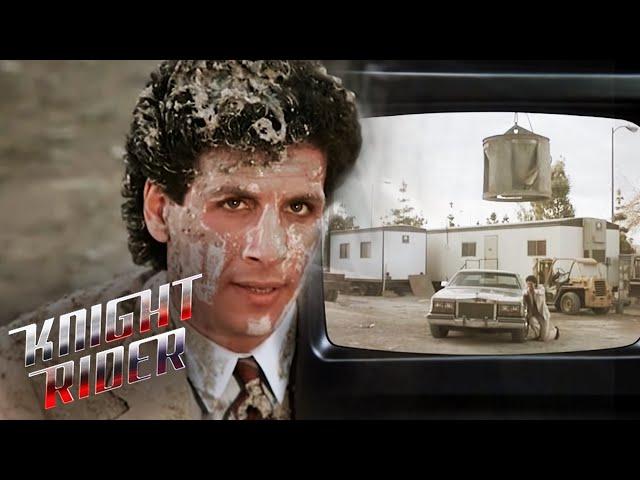 Criminal CRUSHED By Cement | Knight Rider