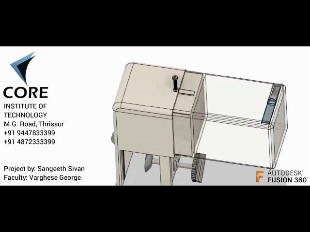 Autodesk's Fusion 360 Course from CORE Institute | Student Project 76