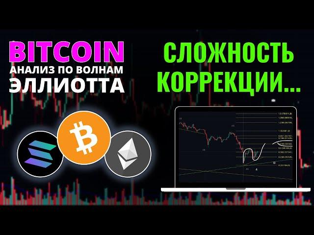 БИТКОИН ПРОГНОЗ: ВПЕРЕДИ СЛОЖНАЯ КОРРЕКЦИЯ! АНАЛИЗ BTC, ETH, SOL