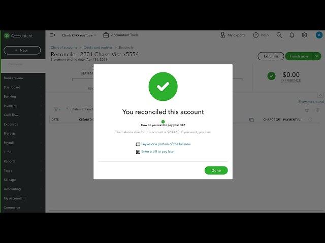 Duplicate Credit Card Payment - Bank Reconciliation Error - QuickBooks Online Tutorial