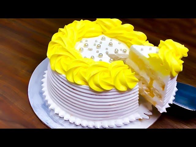 Pineapple Cake Without Oven | Pineapple Cake Recipe | Birthday Cake