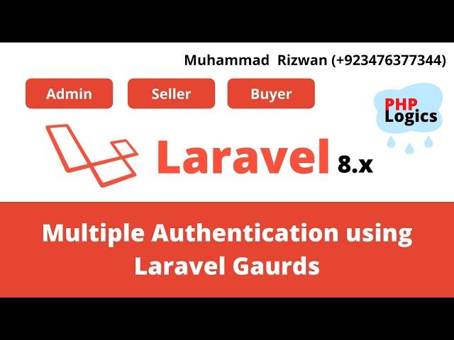 LARAVEL 8 MULTIPLE AUTHENTICATION IN URDU AND HINDI 2022 - Part 1 -   PHP LOGICS