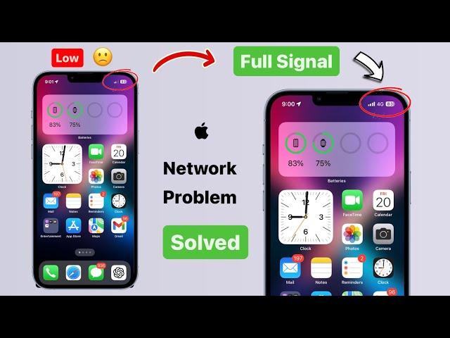 iPhone Network problem - Solution || How to BOOST iPhone Signal (service)