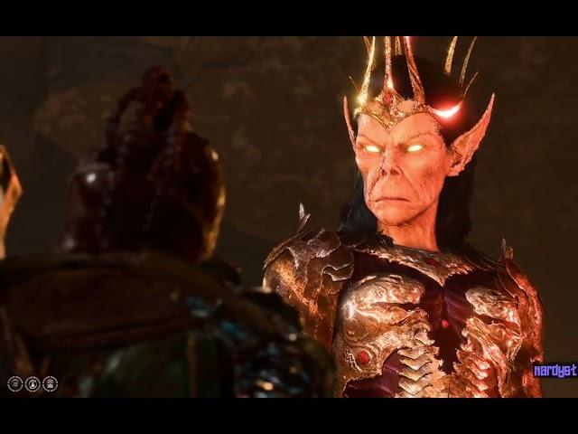 Baldur's Gate 3: Casting detect thoughts on the githyanki lich queen Vlaakith