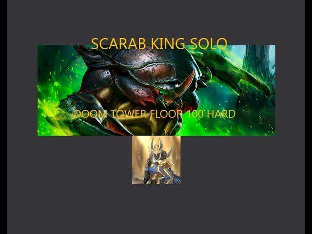 SCARAB KING FLOOR 100 HARD | VERGIS SOLO BUILD | RAID SHADOW LEGENDS