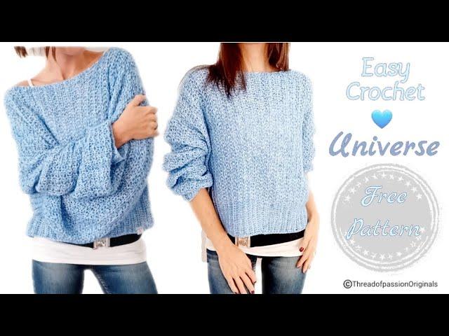 30 giorni Free Sweater Easy CrochetUNIVERSE