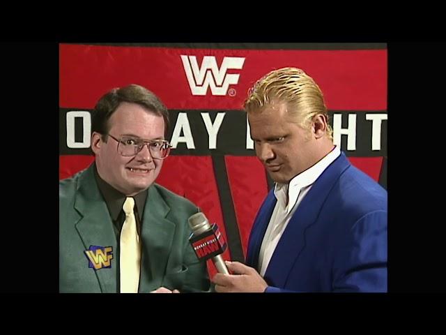 Cornette announces Mr Perfect will Ref in the Shawn Michaels vs British Bulldog KOTR 1996 Main Event