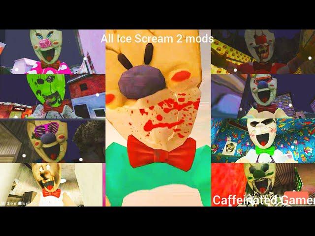 Ice Scream 2 all mods  jumpscares