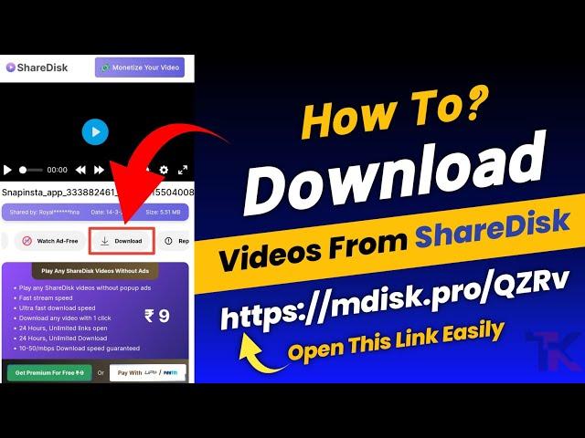 How To Download Video From ShareDisk | How To Open mdisk.pro link | How To Open ShareDisk Link 2023