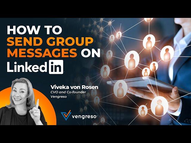 How to Send a Group Message on LinkedIn | LinkedIn Quick Tip from #LinkedInExpert Viveka von Rosen