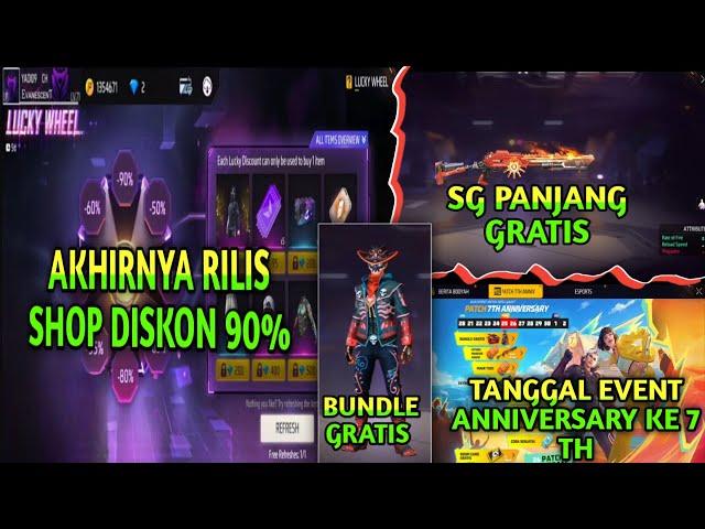 BOCORAN TANGGAL RILIS LUCKY WHELL, SG INCUBATOR GRATIS, BONUS TOP UP, KALENDER EVENT ANNIVERSARY FF