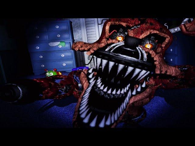 NIGHTMARE FOXY!! [Nights 3+4] | Five Nights At Freddy's 4 [FNAF 4 Part 2]