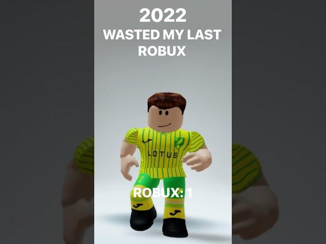 My Roblox avatar evolution