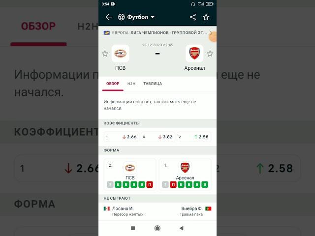 ПСВ Арсенал прогноз на ЛЧ.