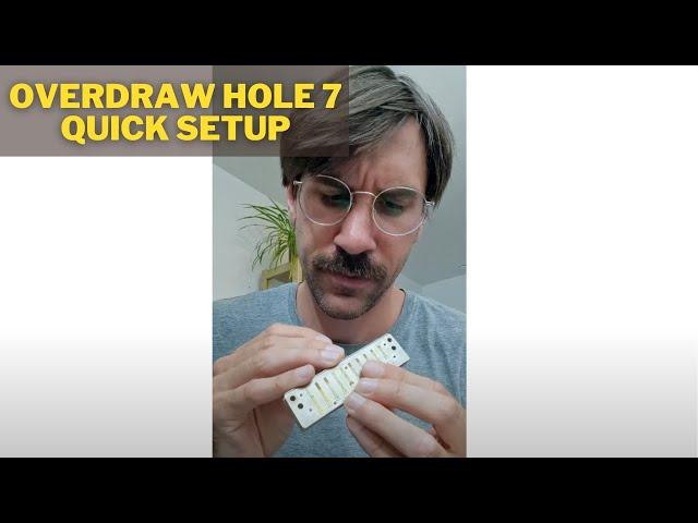 Diatonic harmonica: Overdraw setup in hole 7 - just right out of the box