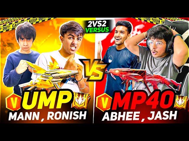 Ump Vs Mp40 | Team Jash Vs Team Mann | Aukat Ki Baat In Tsg Bootcamp - Garena Free Fire