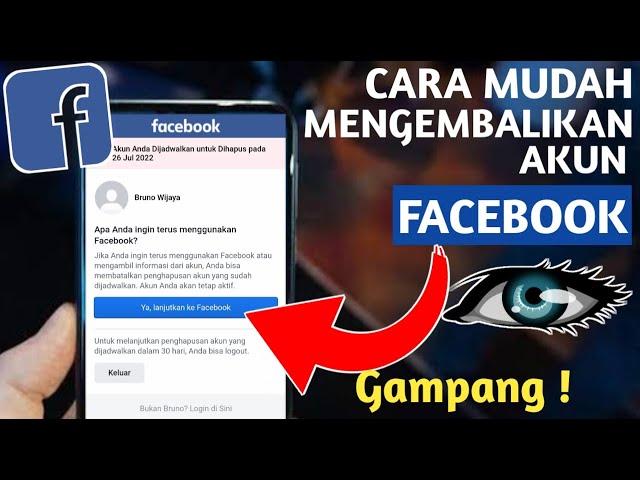 CARA MENGEMBALIKAN AKUN FACEBOOK YANG SUDAH TERHAPUS | TERBARU