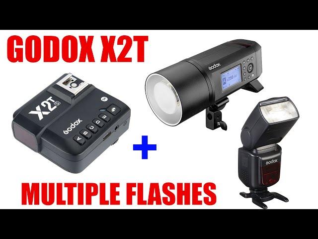 Godox X2T Wireless Flash Trigger with Multiple Flashes [ How to Connect/Link Tutorial ]