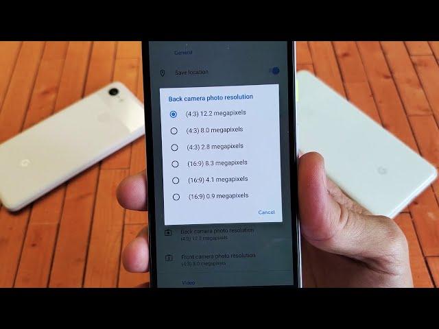 Google Pixel 3a / 3a XL: How to Change Camera Photo Quality & Aspect Ratio