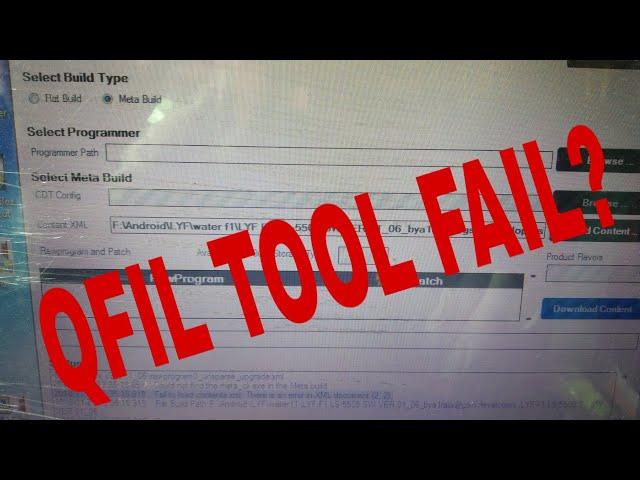 QFIL tool fail? Qualcomm cpu flashing guide