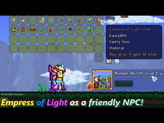 Masking your Terraria NPC into Bosses! ─ Evil enemies turned to your side...