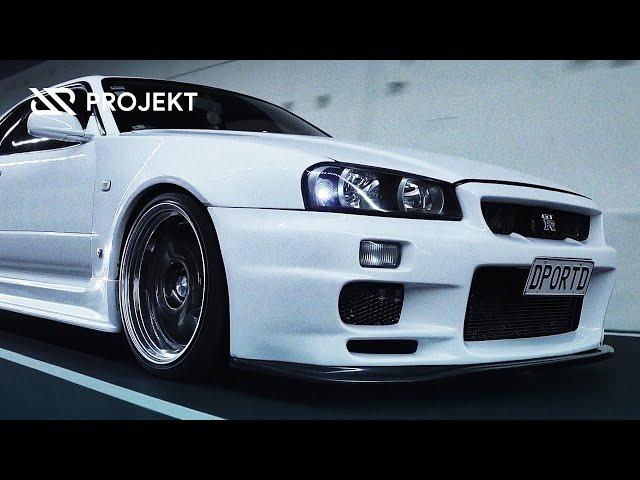 Nissan SKYLINE R34 GTR клип СКАЙЛАЙН Атмосферное видео