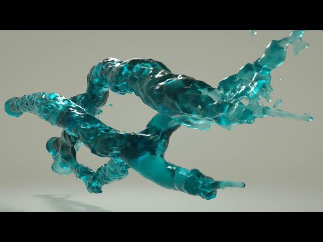 Cinema 4D + Realflow 2.5 + Octane