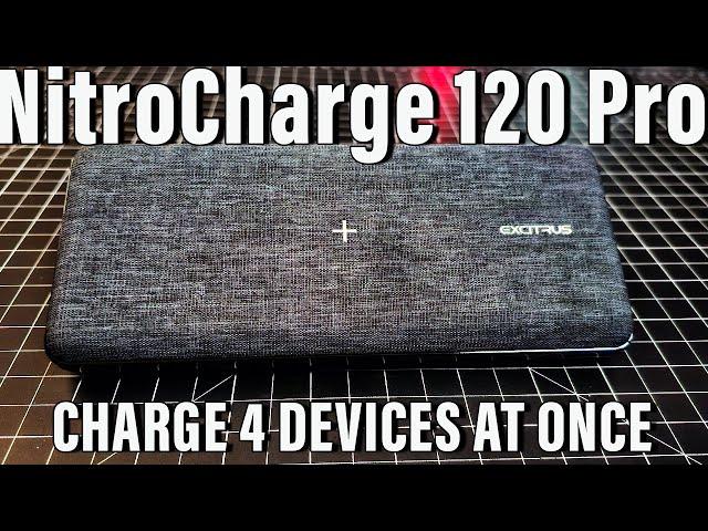 Charge 4 Devices at the Same time with the Nitro Charge 120 Pro Qi Charger + 3 Devices