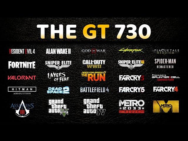 GT 730 : Test in 65 Games in 2024