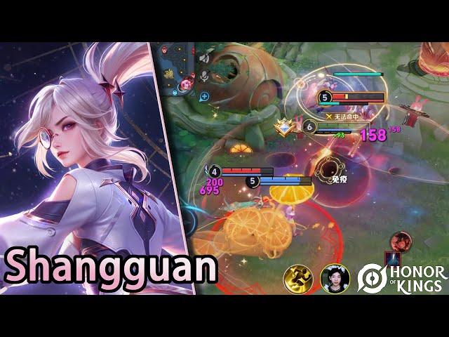 Honor of Kings (Shangguan）When facing Angela, swing left and right.｜Esta skin é muito boa.