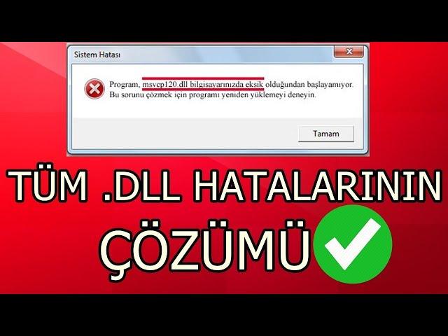 DLL HATASI NASIL ÇÖZÜLÜR BÜTÜN DLL SORUNLARI ÇÖZÜLDÜ !!!