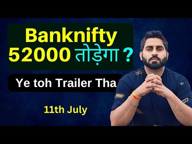 Panic Sell Off ? Banknifty Prediction for tomorrow 11th july I Market crash