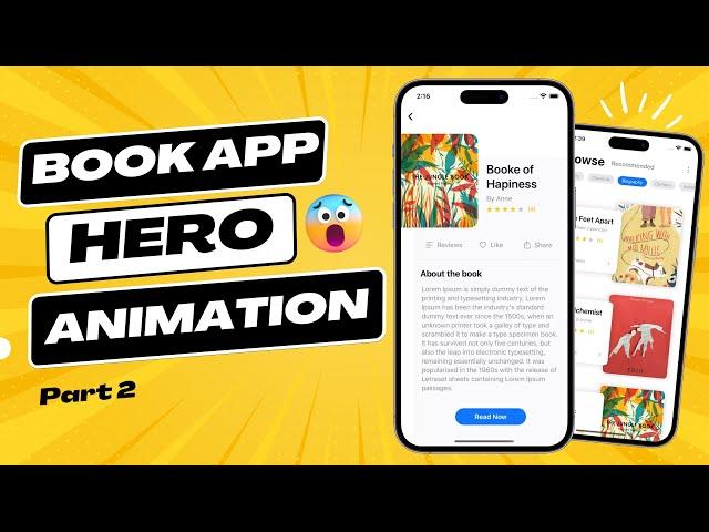SwiftUI Book App UI With Complex Animation | Matched Geometry Effect | Part 2 | Xcode 14
