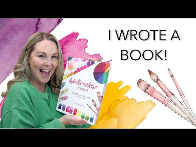 I Wrote A Book!!! Watercolour Book Flip Through and Project Demo!