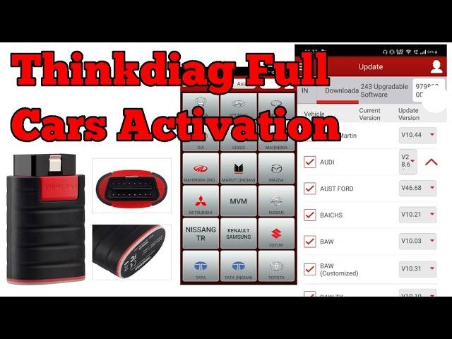 Thinkdiag (TD) Firmware Update /Full software / Tested In cars/ How to Activate Full Car