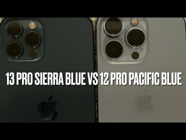 iPhone 13 Pro Sierra Blue vs 12 Pro Pacific Blue