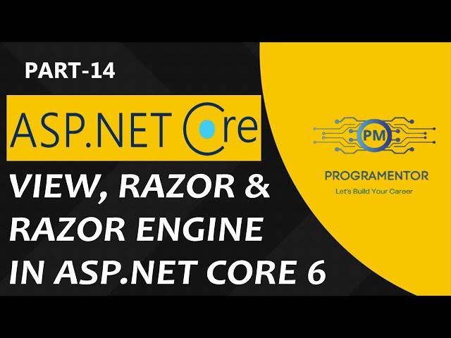 14 | Razor In ASP.NET Core 6 | Razor Syntax | Razor View Engine | Views In ASP.NET Core (Hindi/Urdu)