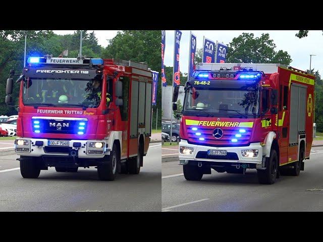  RTW RD Stormarn + HLF 20 Feuerwehr Trittau + HLF-Logistik Feuerwehr Witzhave 