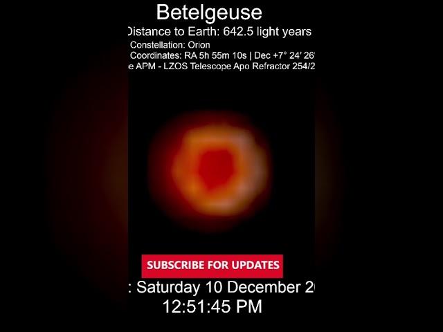 The Moment Betelgeuse Turned blue #shorts