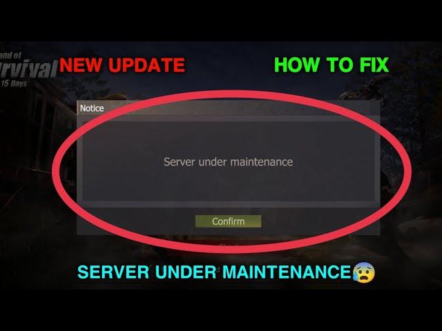 server under maintenance problem how to fix in last island of survival || Last Day rules survival ||