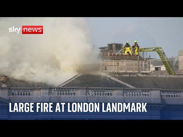 Fire breaks out at London's Somerset House