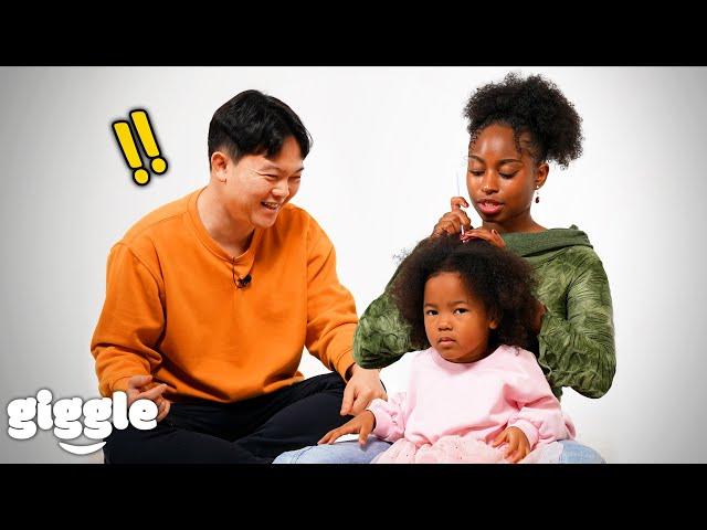 "How Can I Do My Blasian Daughter's Hair?" Korean Dad Asks Black Woman For Help..!