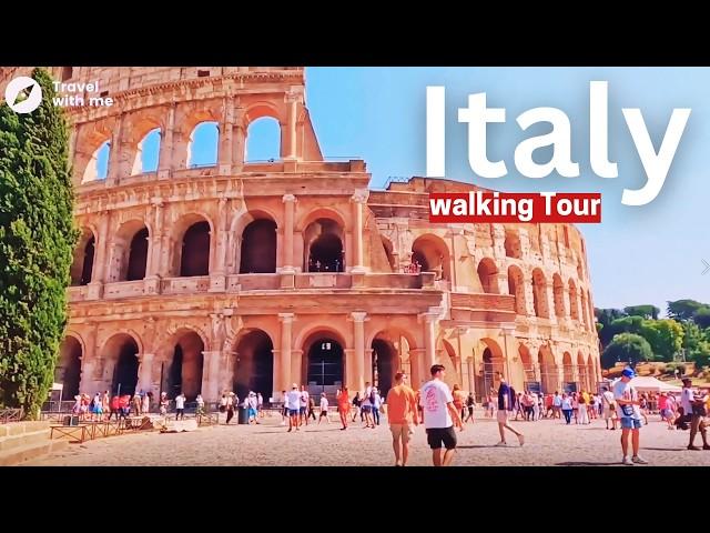 Italy 4K walking tour  that takes you to the most beautiful tourist areas