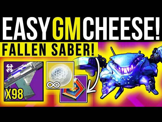 This Grandmaster Cheese Is INSANE! Solo FARM Fallen SABER Nightfall, Easy GLITCH Destiny 2 Lightfall