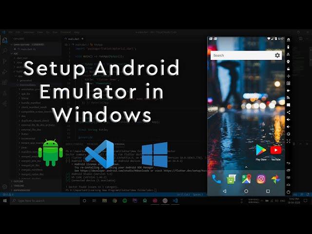 Setup Android Emulator On Windows For Visual Studio Code