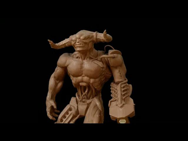 [ Doom ] CyberDemon sculpting