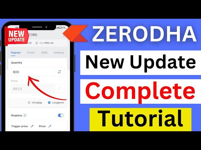 [Zerodha Kite - New Update] Zerodha App Kaise Use Kare ? Complete Tutorial For Beginners 2024-25